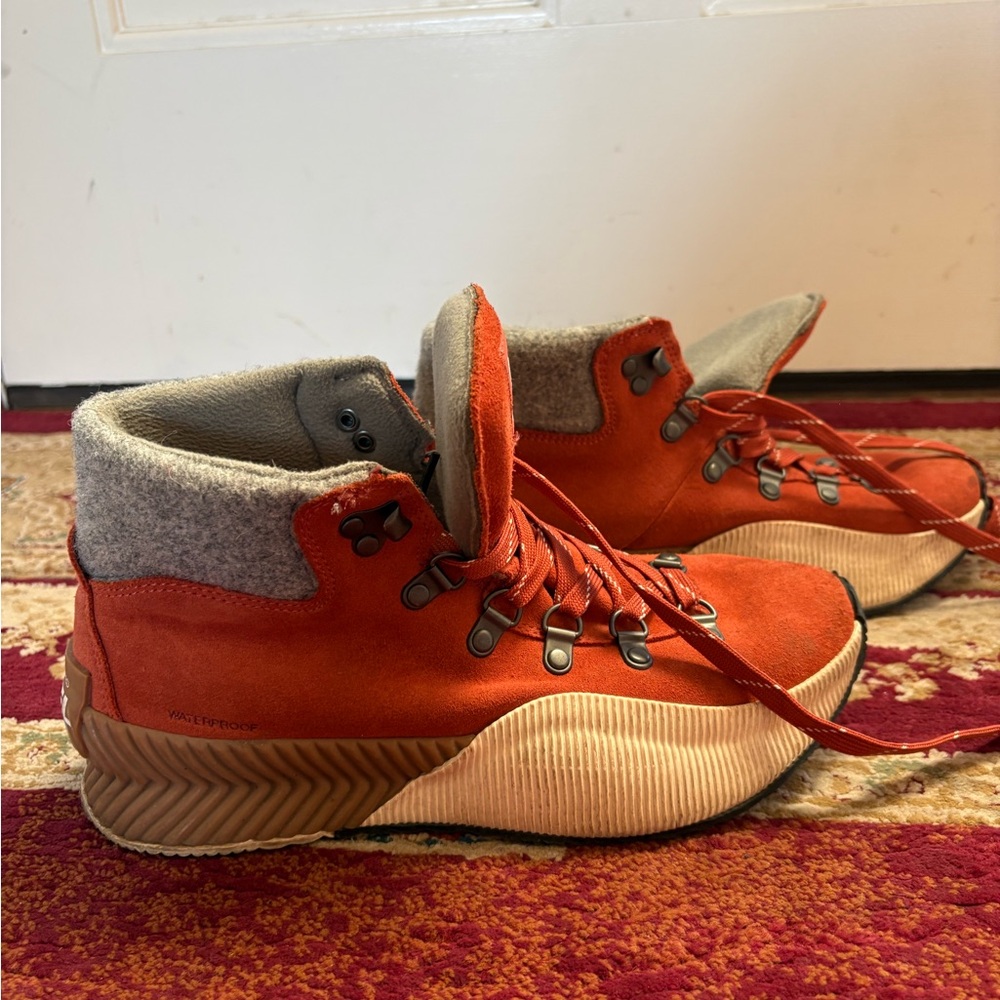 Sorel Orange Winter Boots
